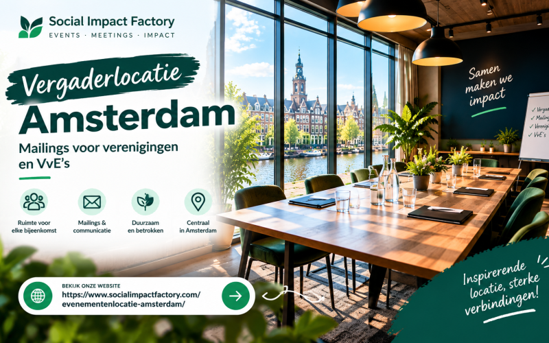 Vergaderlocatie Amsterdam: Zo maken verenigingen en VvE’s hun mailings écht effectiever