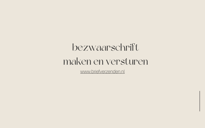 Bezwaar tegen de WOZ-beschikking of een boete: zo stuur je je brief